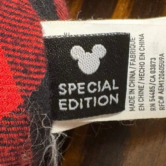 AE American Eagle Special Edition Black and Red Checkered Micky Mouse Plush - Picture 13 of 13